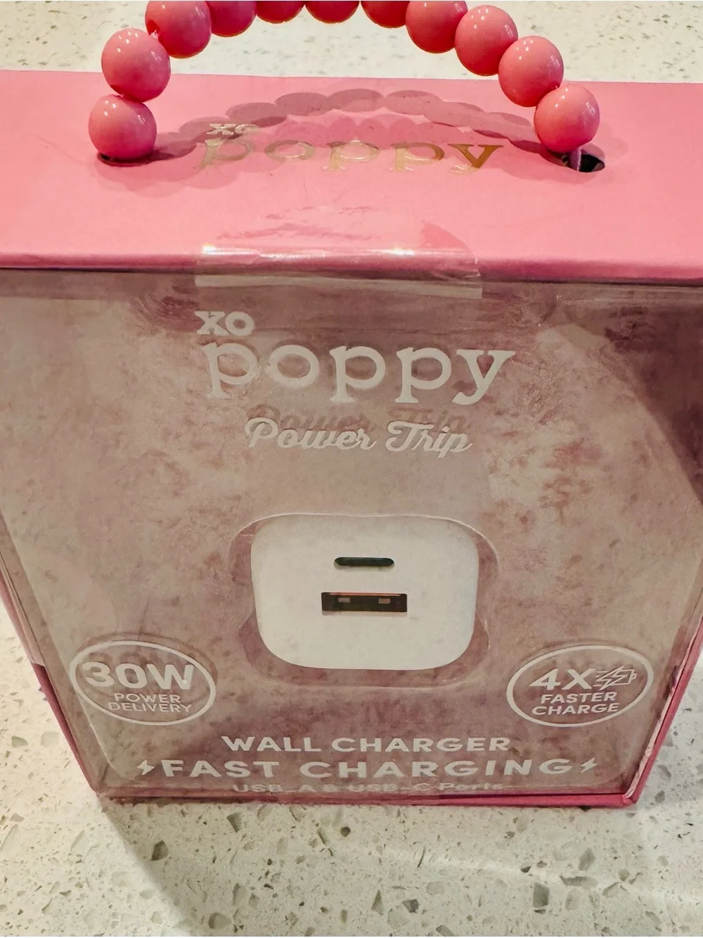Poppy Power Trip 30W Fast Charging Wall Charger block